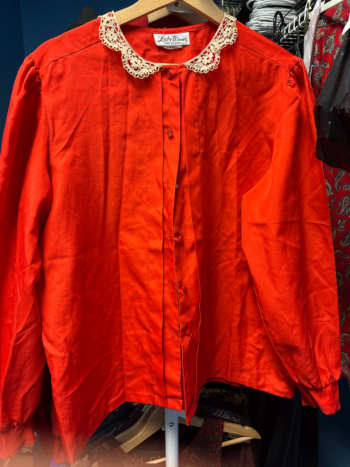 Lucky Winner Red Blouse