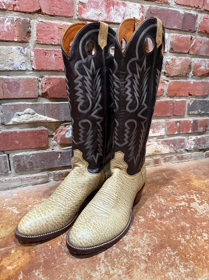 Two-Toned Cream/Black Boots