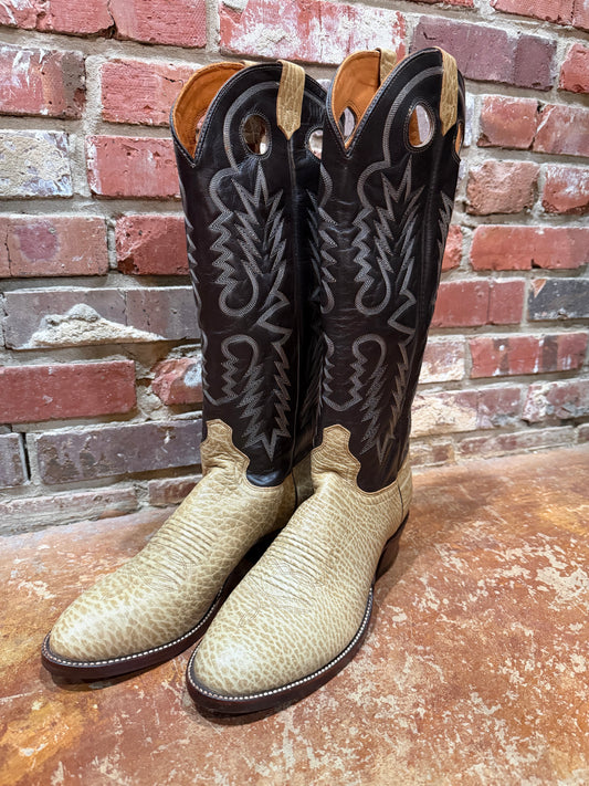 Two-Toned Cream/Black Boots