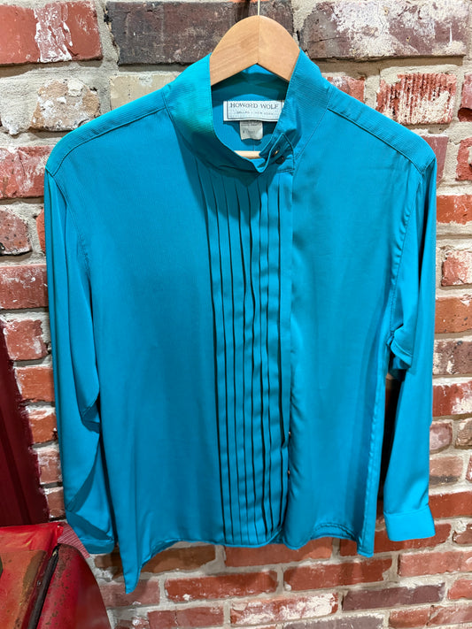 Howard Wolf Teal Blouse
