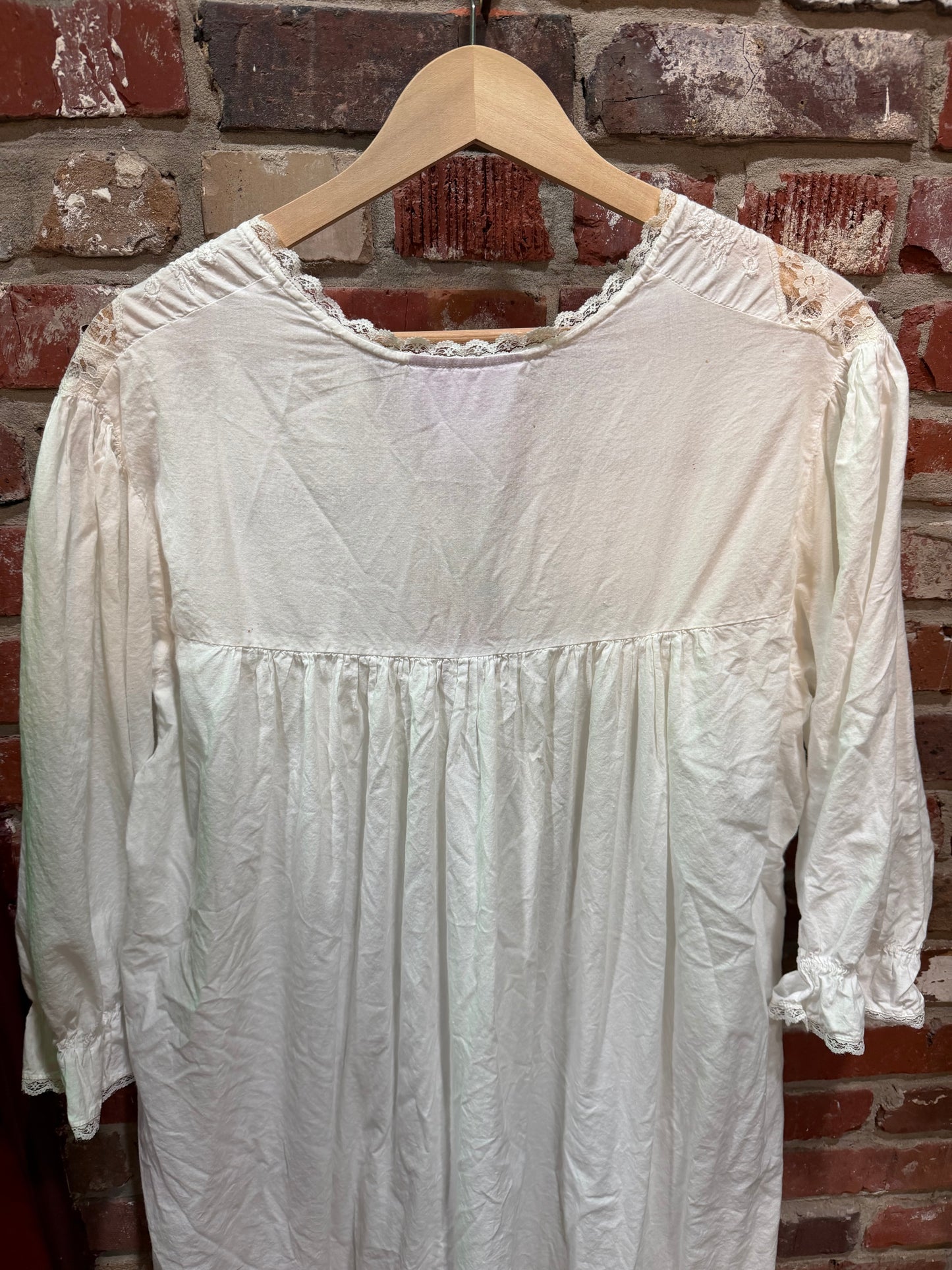 Saybury White Cotton Lace & Pintuck Maxi Dress