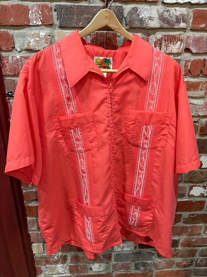 Guayabera Coral Shirt