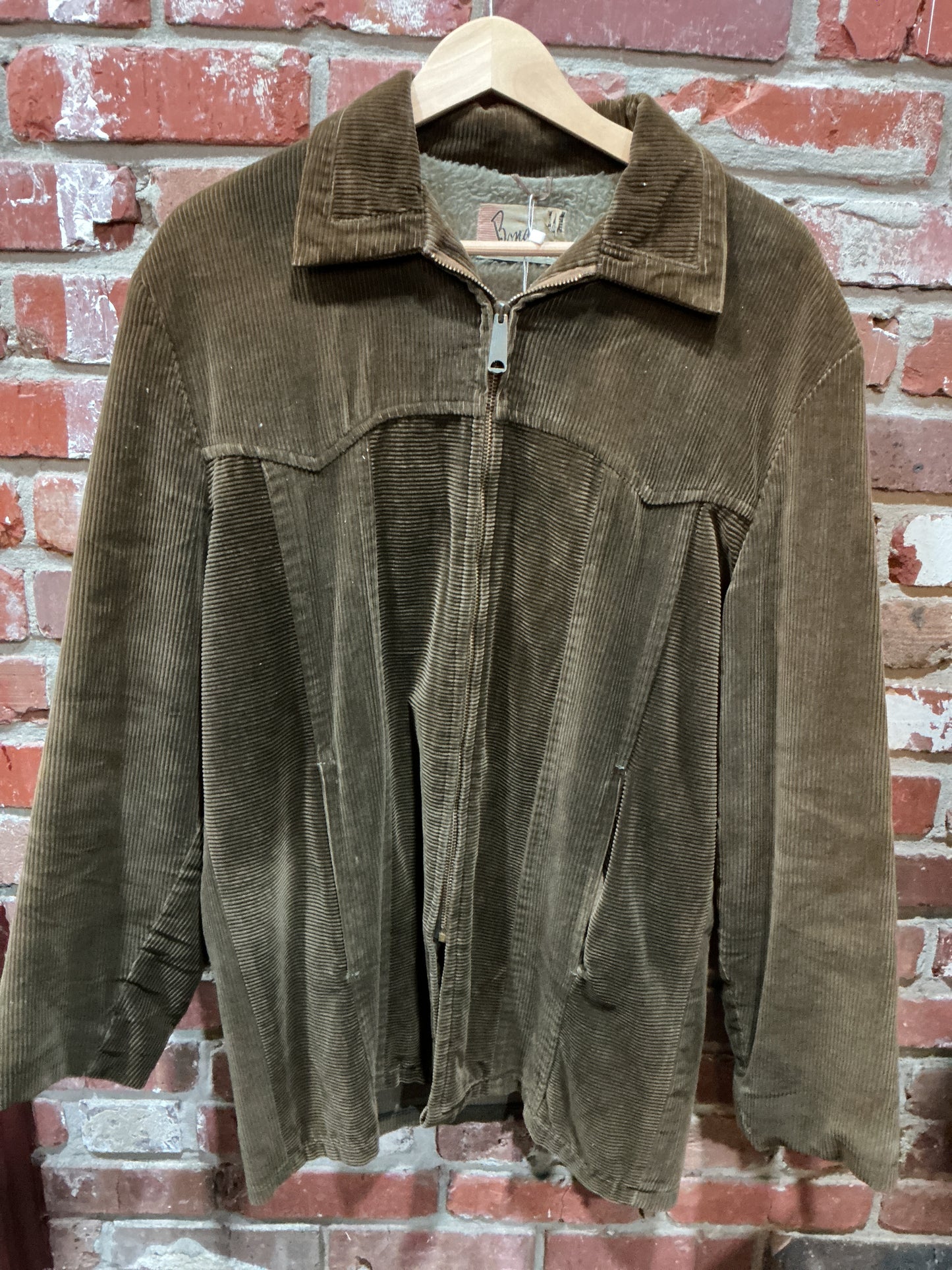 Brown Bond Corduroy/Fleece Jacket