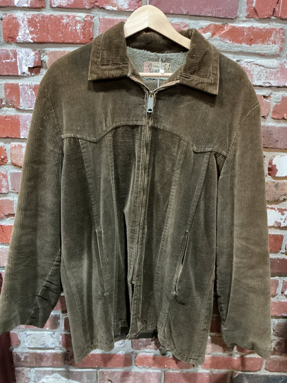 Brown Bond Corduroy/Fleece Jacket