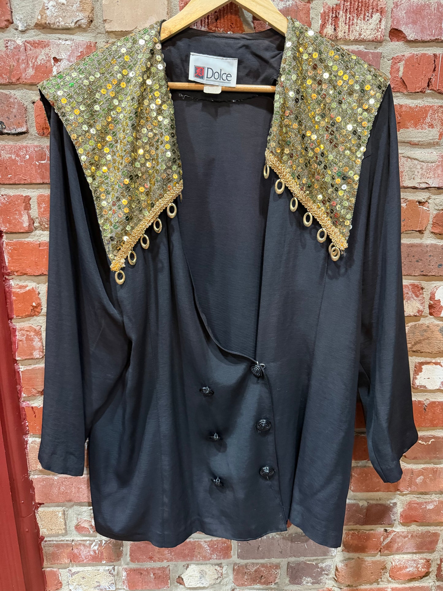 Dolce Gold Sequined Blazer