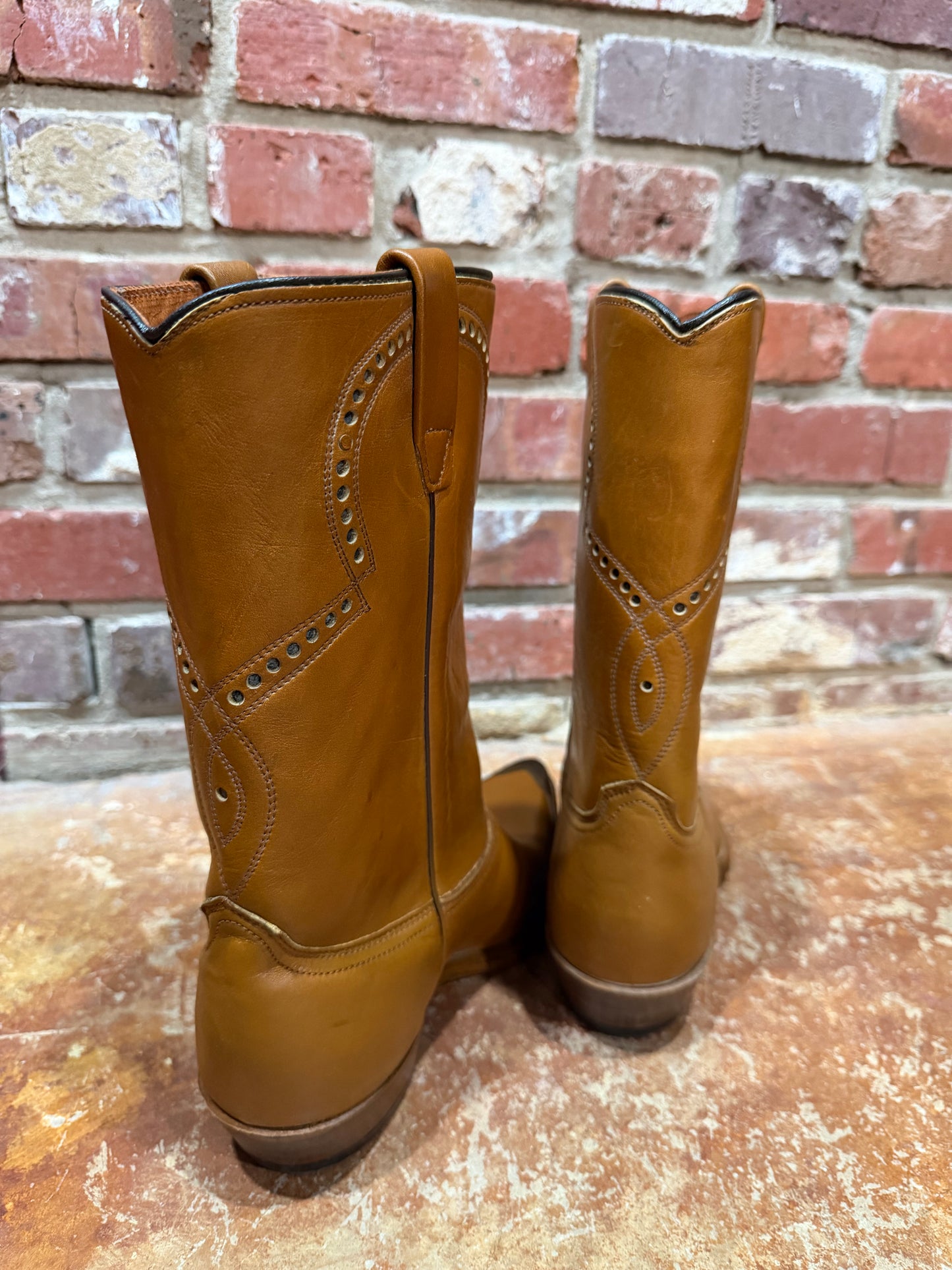 Wrangler Black Textured Cap Toe Boots