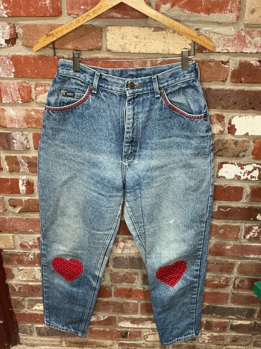 GBL Heart Patch Jeans