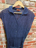 1950s L’Aiglon Blue Lace Dress