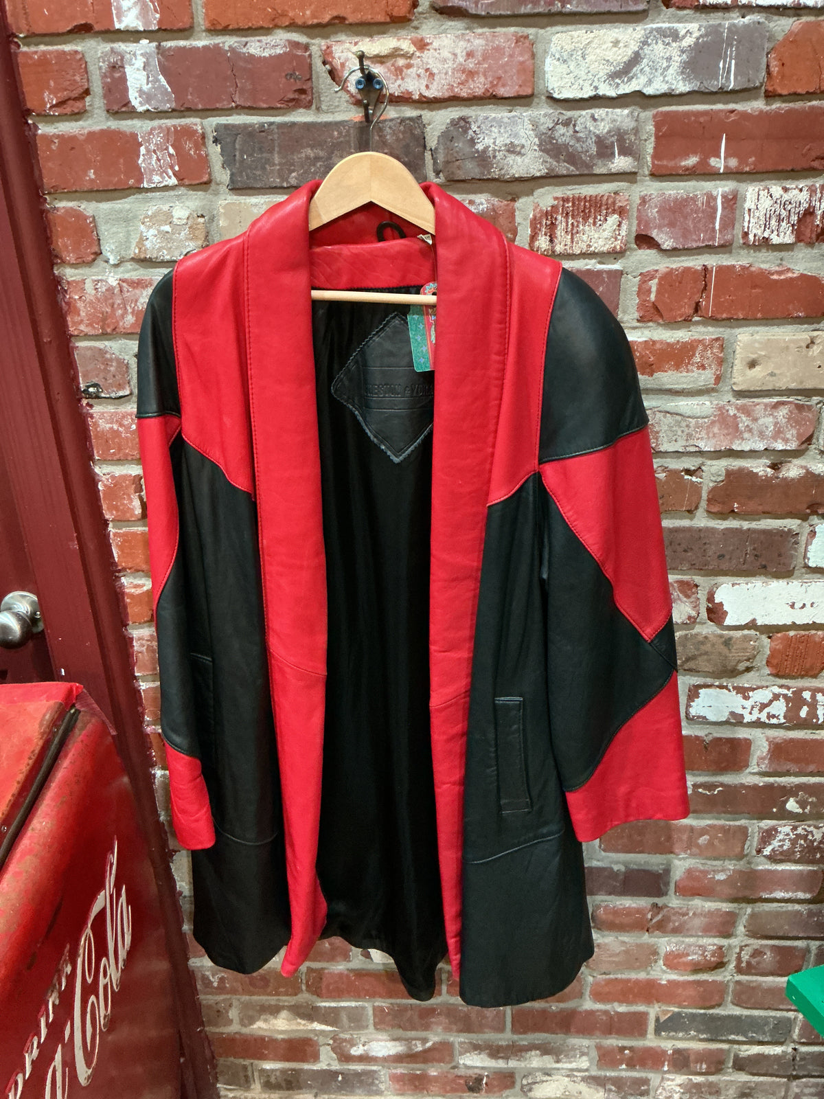 Preston & York Red Leather Jacket