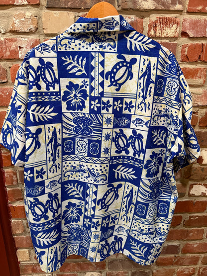 Happy Bay Hawaiian Button Up