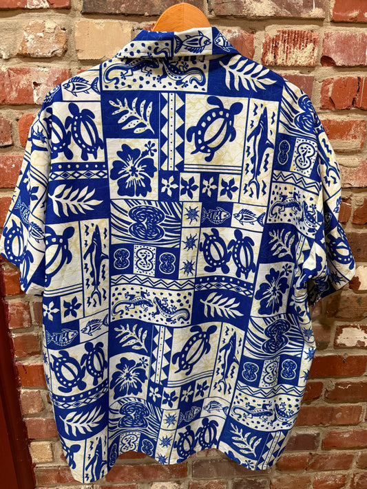 Happy Bay Hawaiian Button Up