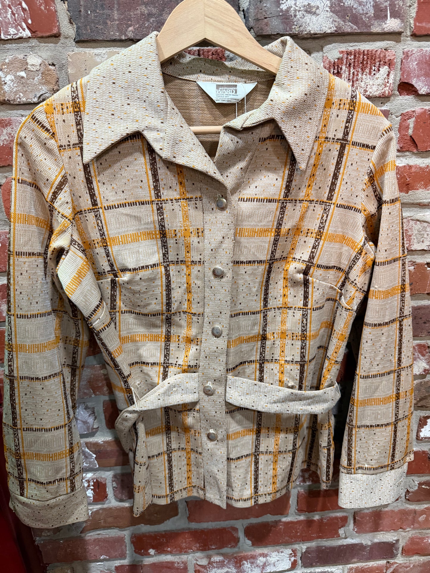 Montgomery Ward Earth-Toned Knit Jacket