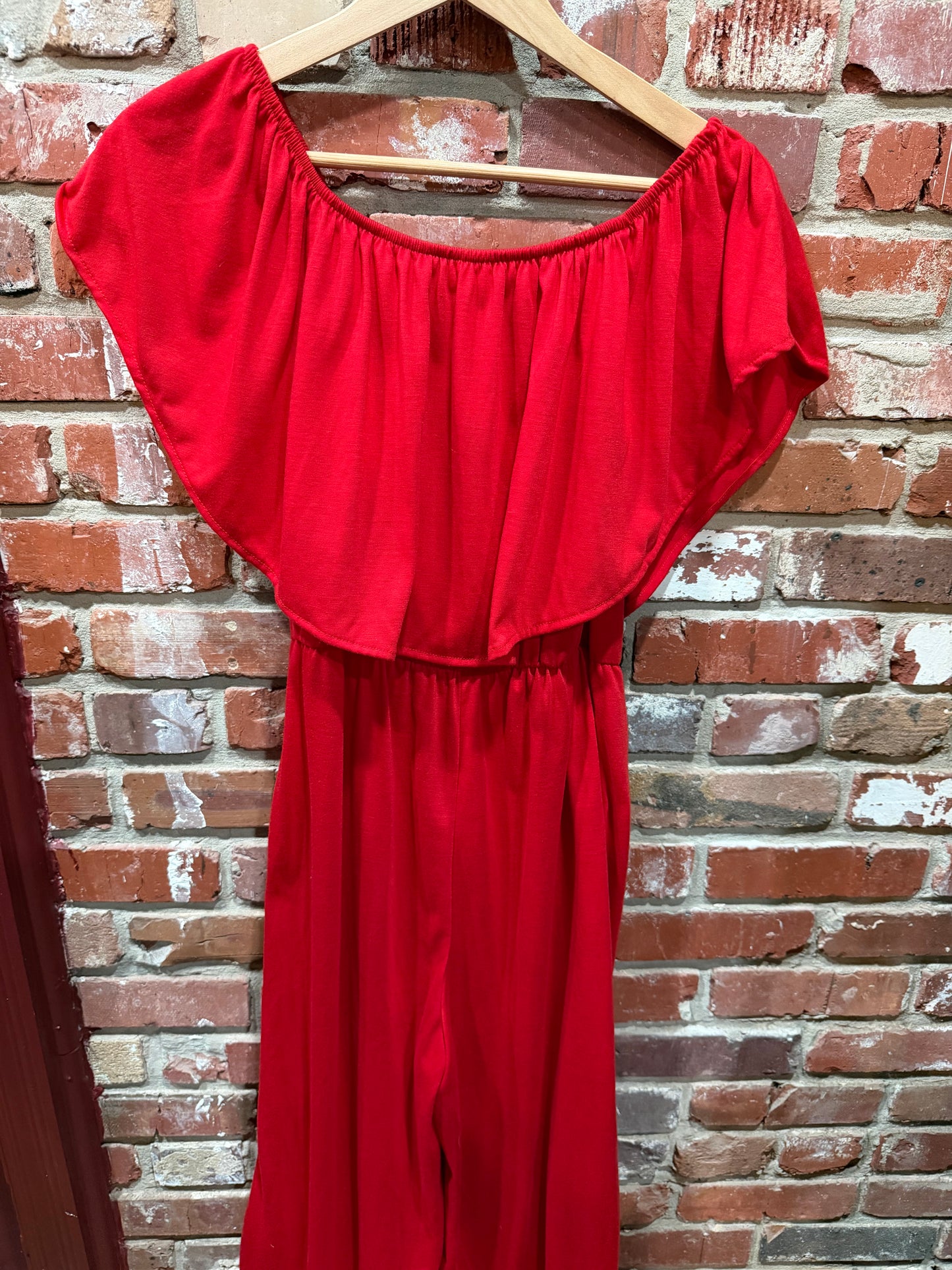 Red Cape Jumpsuit