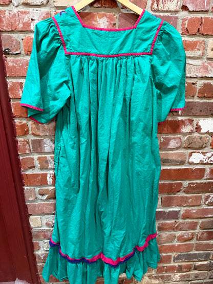 Sea Bird Green Southwestern Dress