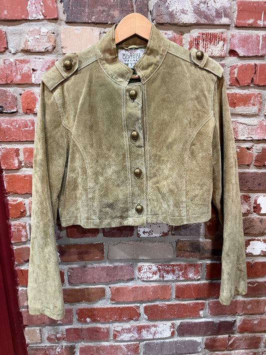 Wilson’s Leather Cropped Suede Jacket