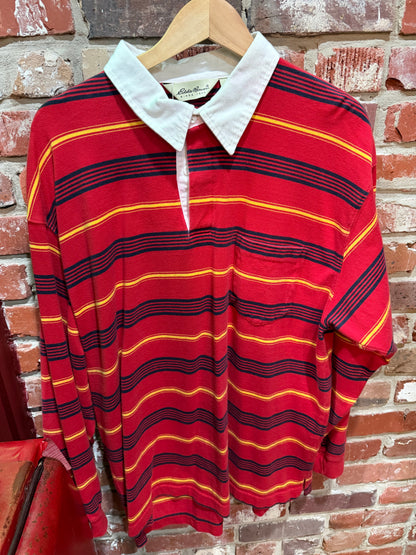 Eddie Bauer Red Rugby Tee