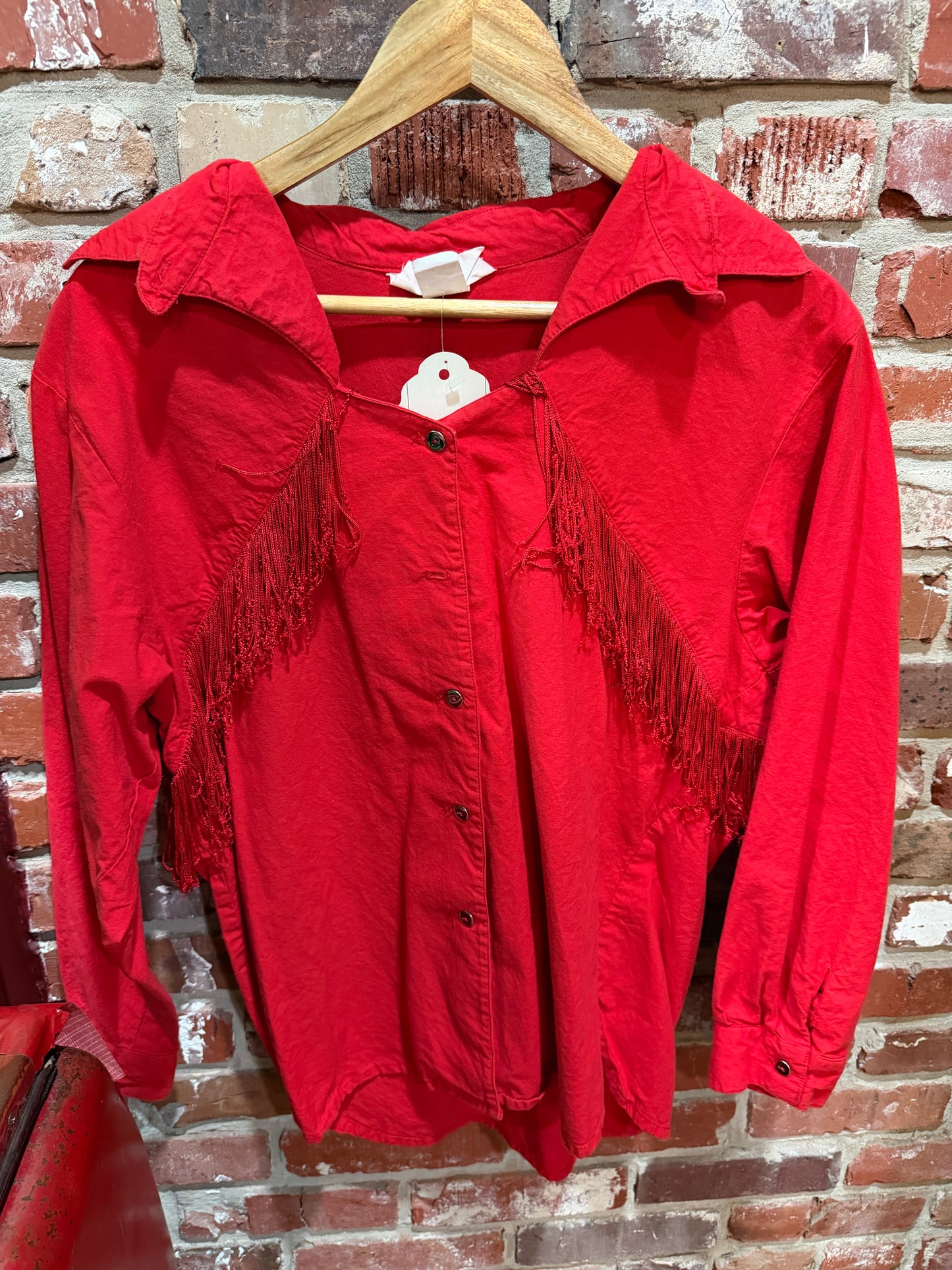 Bazan Fashions Western Fringe Blouse