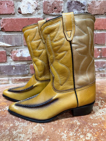 Acme Mustard Yellow Boots