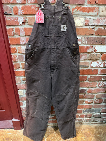 Carhartt Brown Duck Canvas Overalls