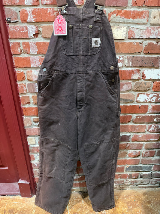 Carhartt Brown Duck Canvas Overalls