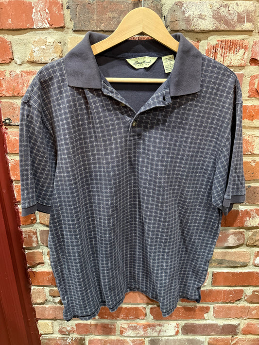 Eddie Bauer Small Windowpane Polo