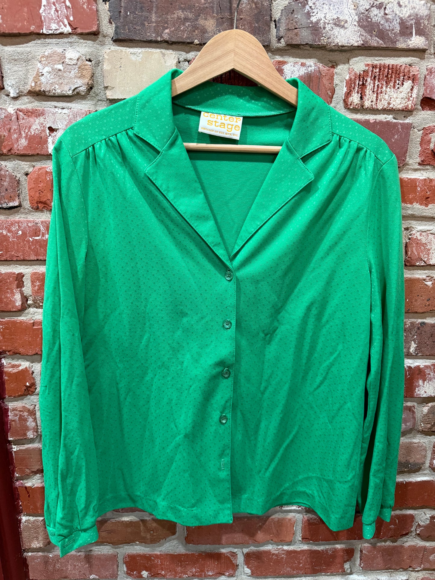Center Stage Green Blouse
