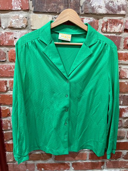 Center Stage Green Blouse