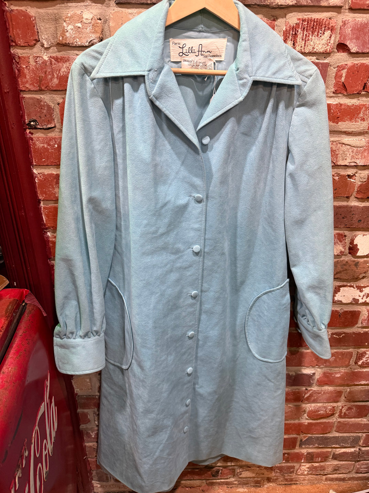 Lilli Ann Ultra-Suede Powder Blue