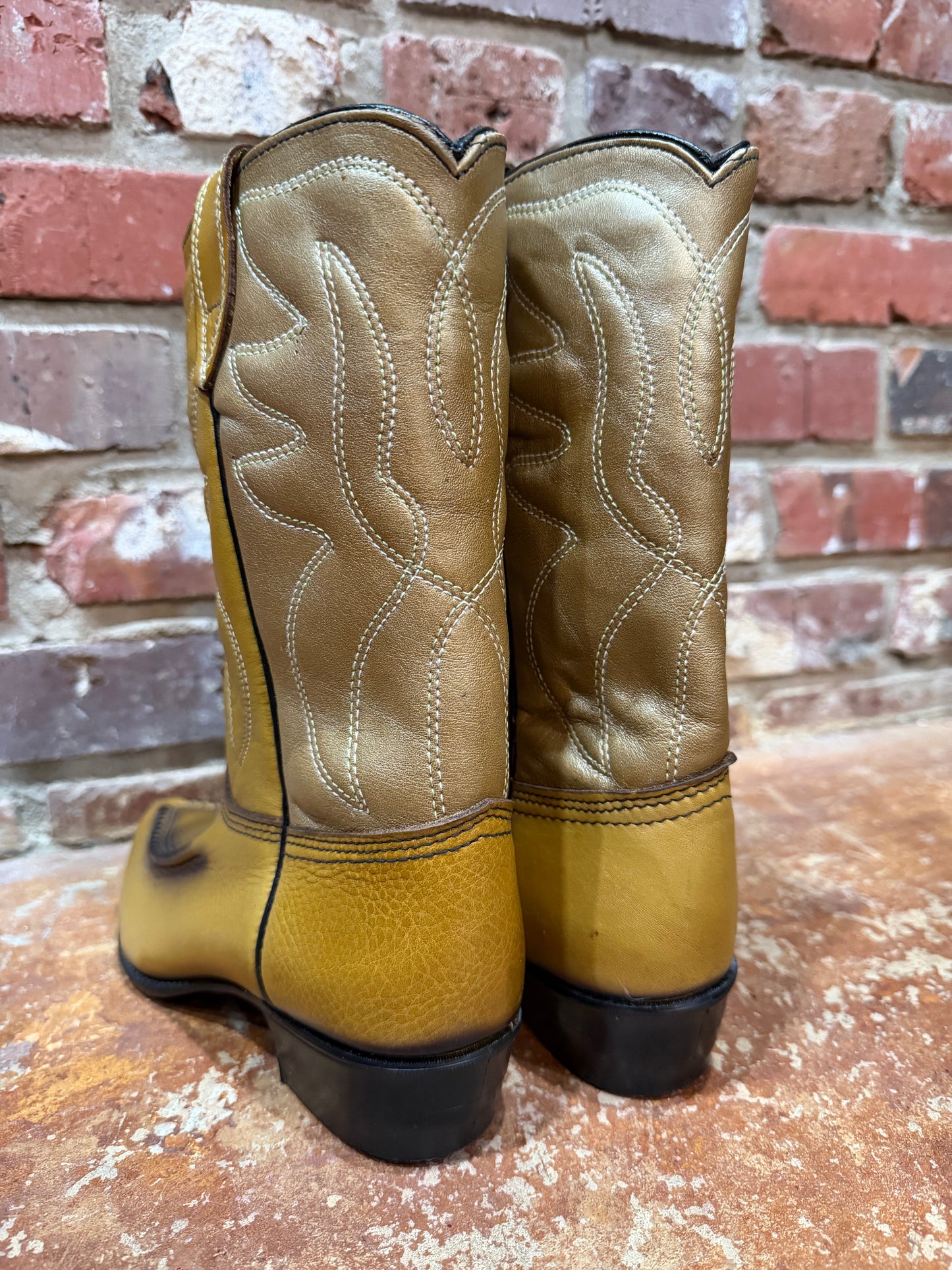 Acme Mustard Yellow Boots