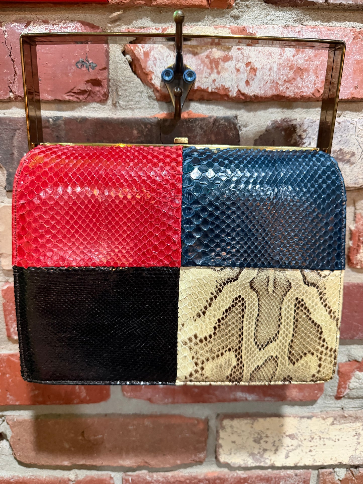 1960s Nicholas Reich Python Purse