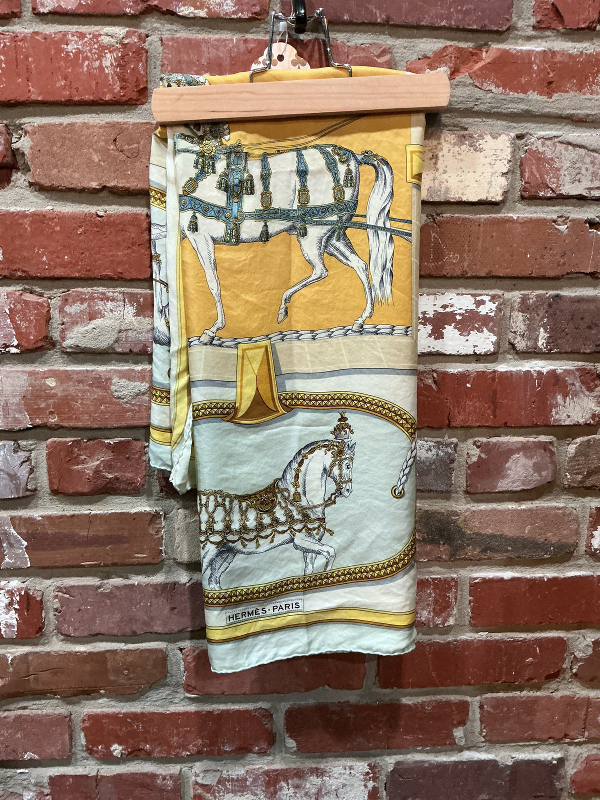 Gold Hermes Scarf