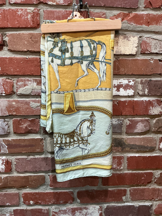 Gold Hermes Scarf