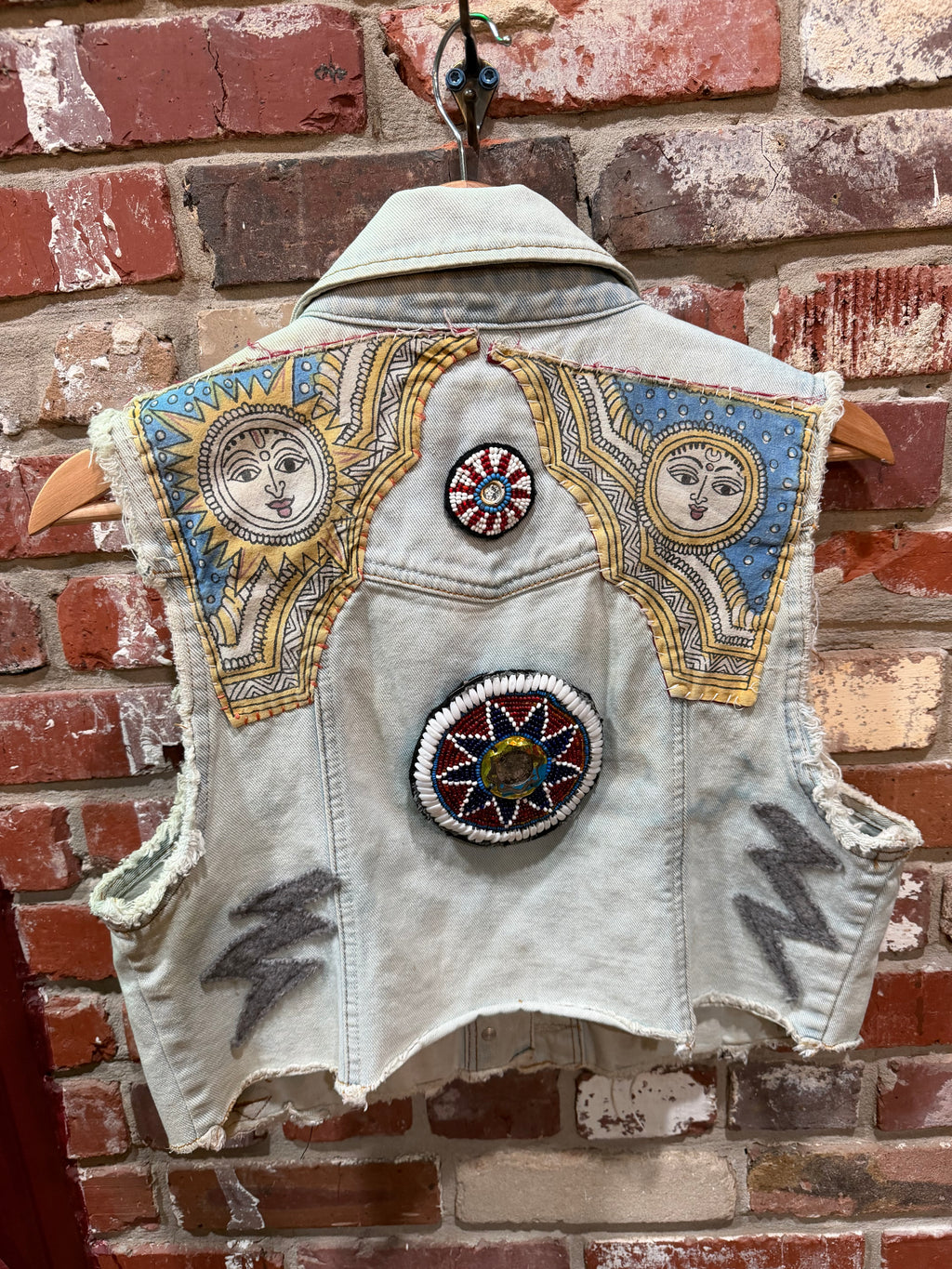 Carmar Embellished Denim Vest
