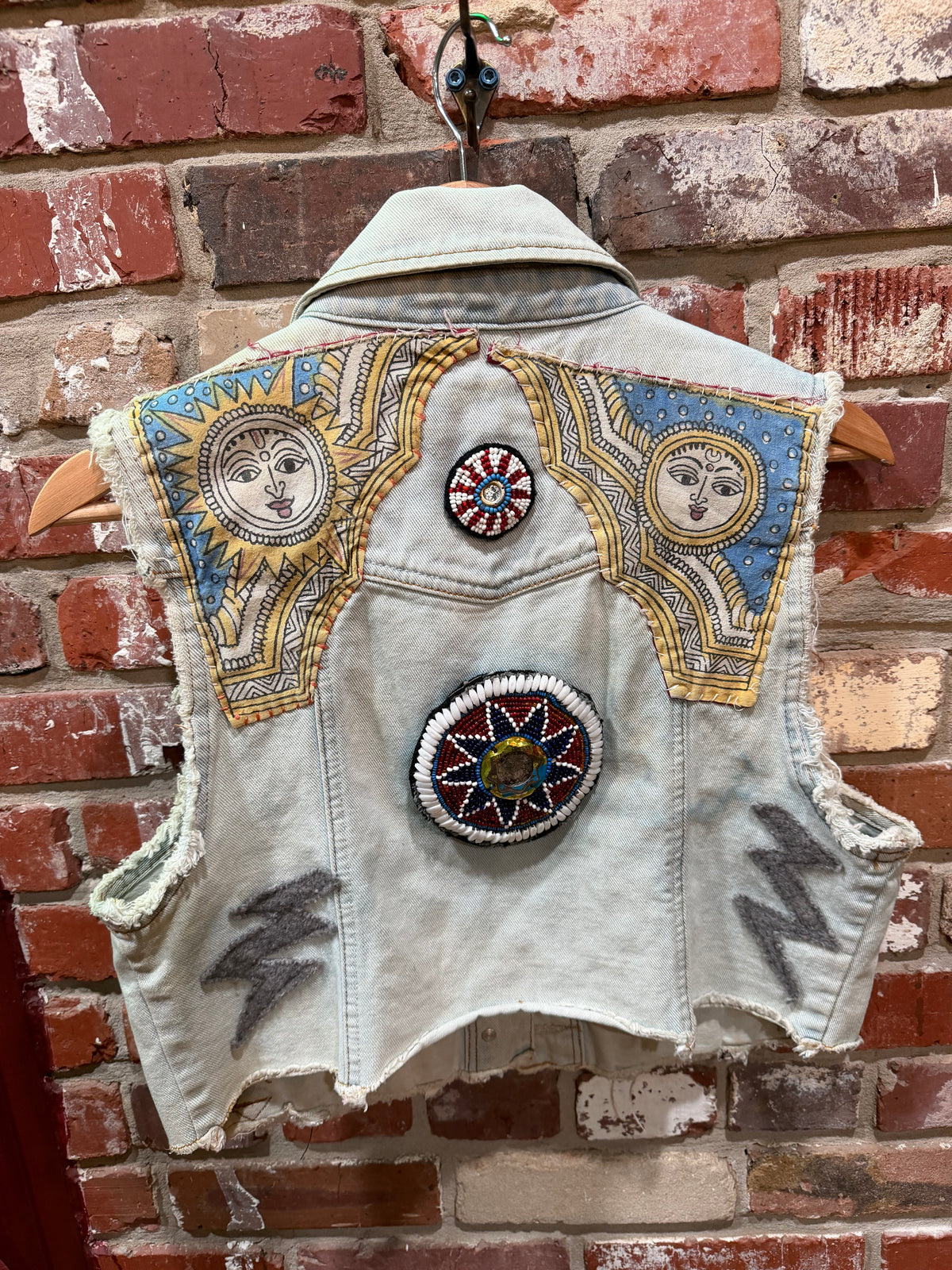Carmar Embellished Denim Vest