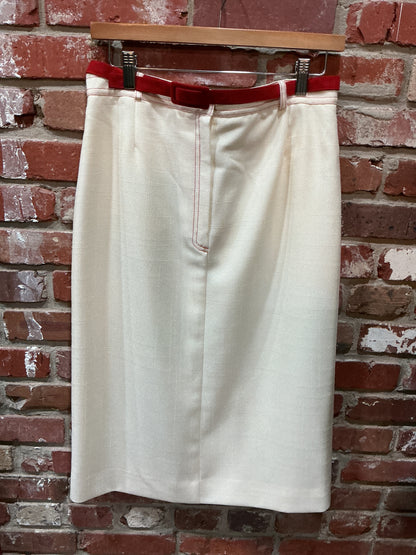 Adolph Schuman Red Accents Skirt
