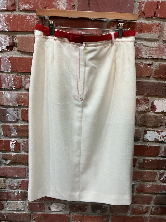 Adolph Schuman Red Accents Skirt