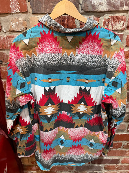 Longhorn Southwestern Print Shirt
