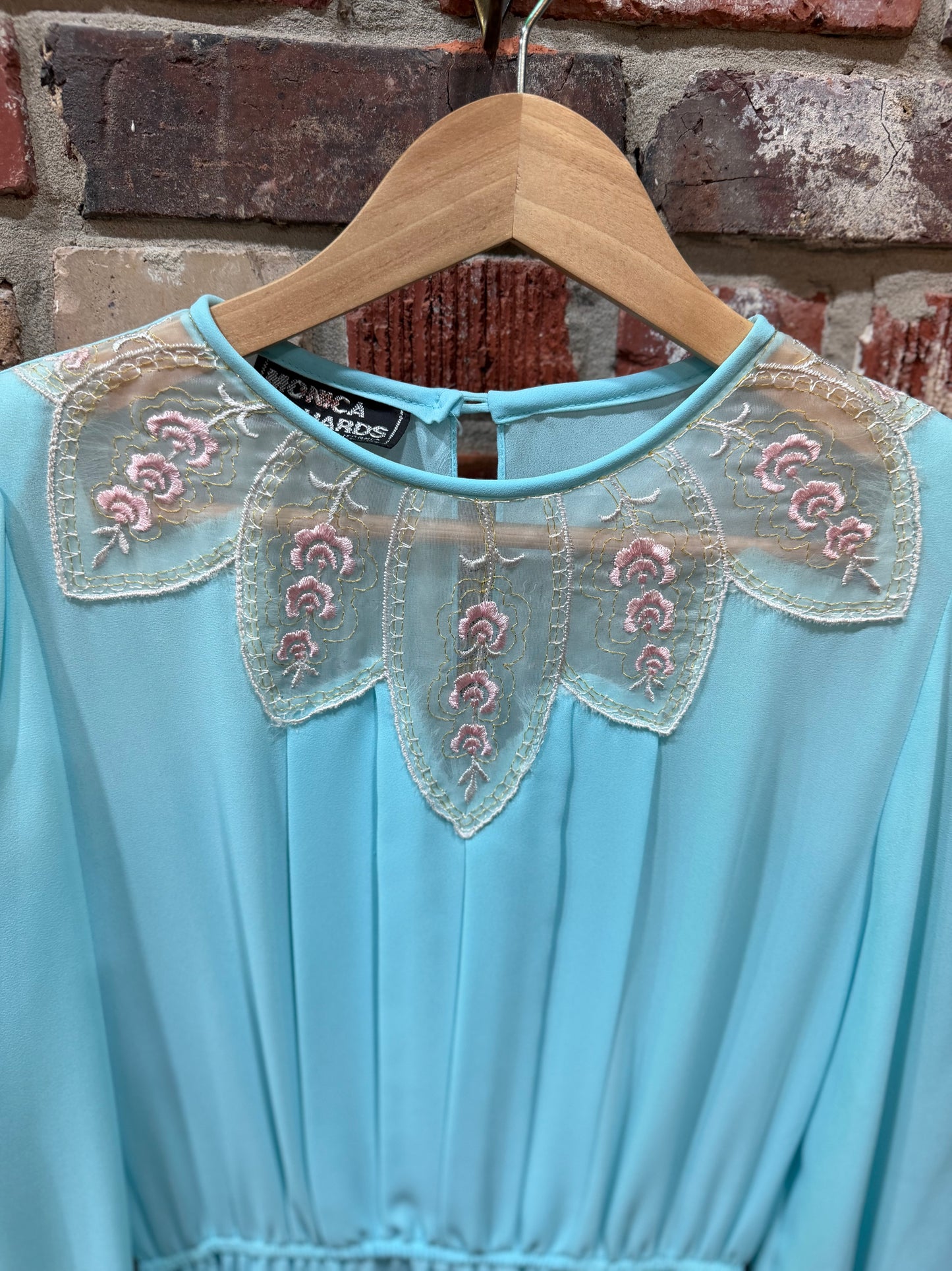 Monica Richards Aqua Dress