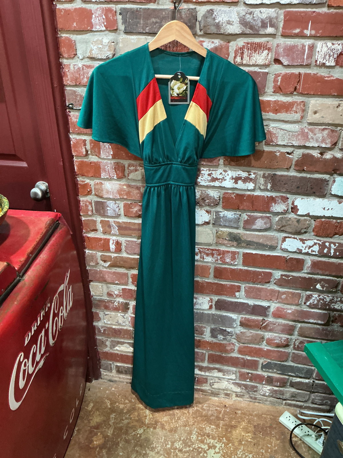 70s Green Dress