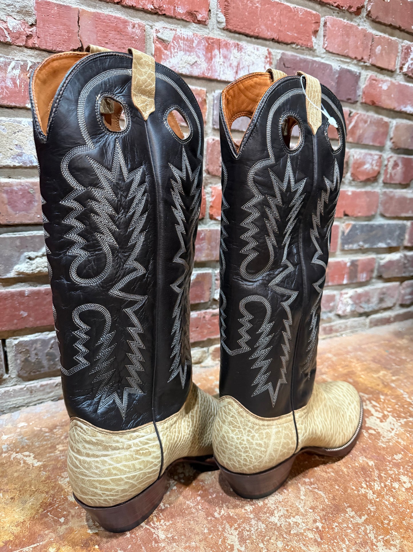 Two-Toned Cream/Black Boots