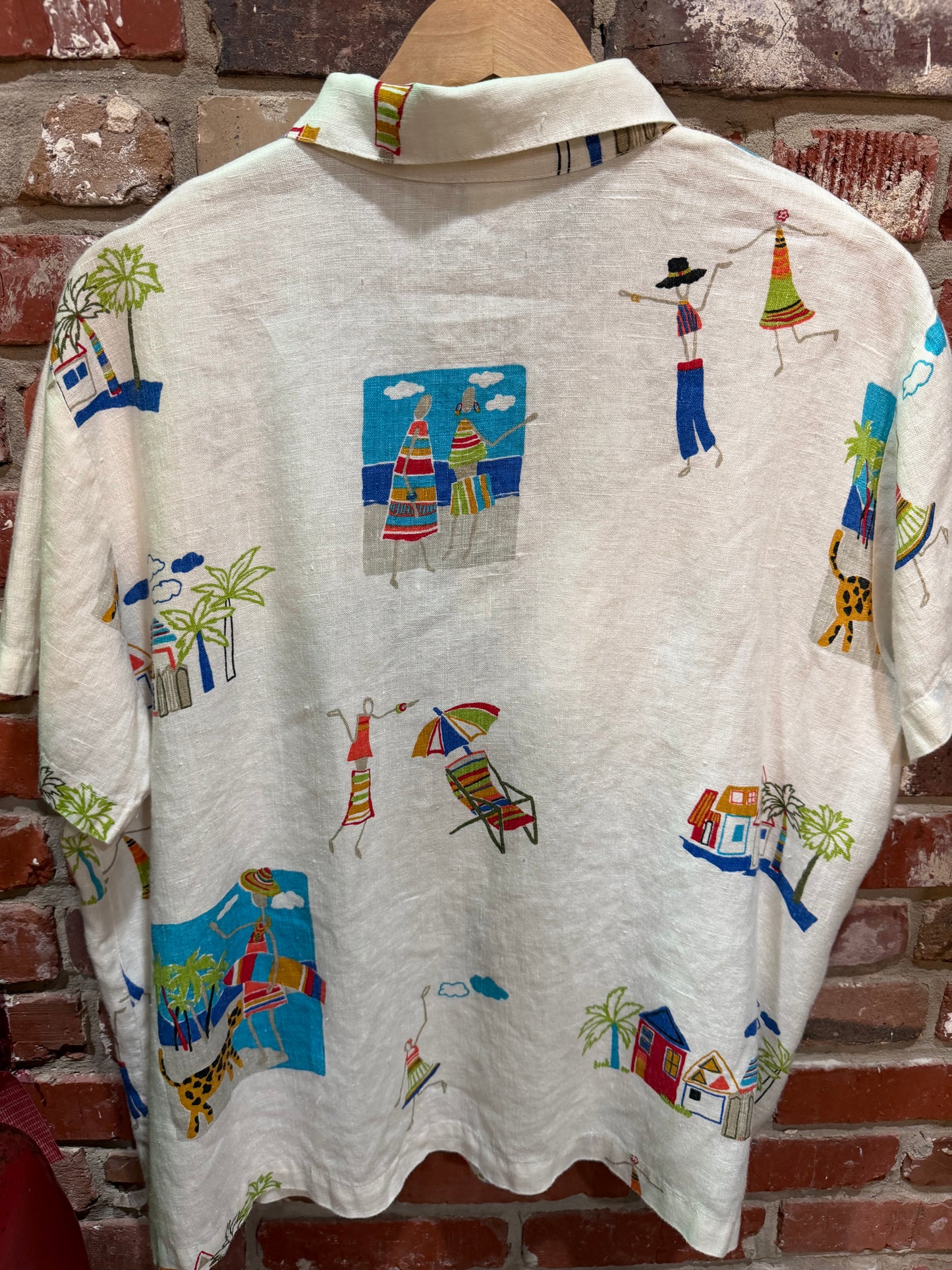 Hot Cotton Novelty Summer Print Shirt