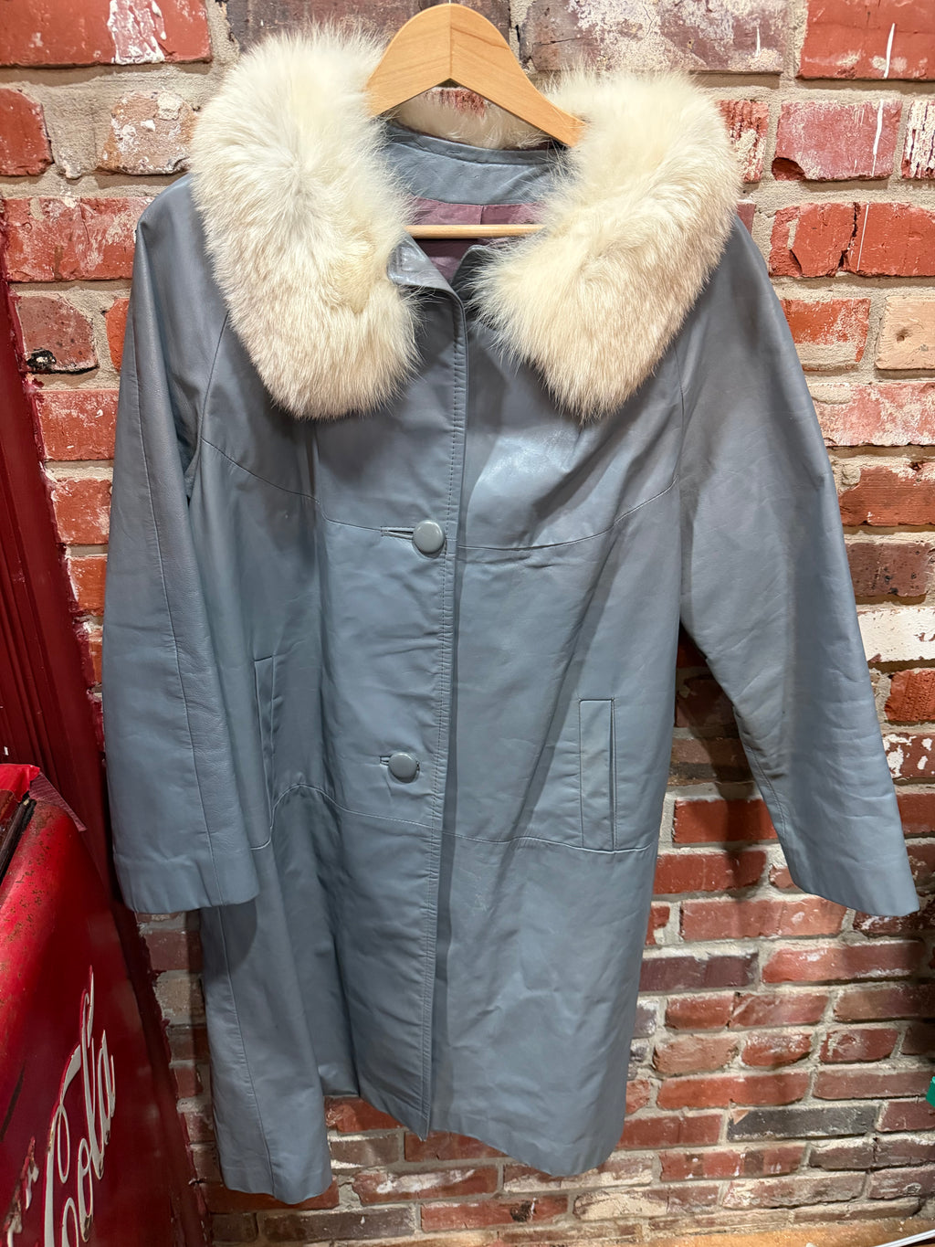 Grey Pleather Jacket