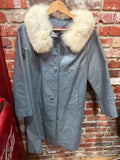 Grey Pleather Jacket