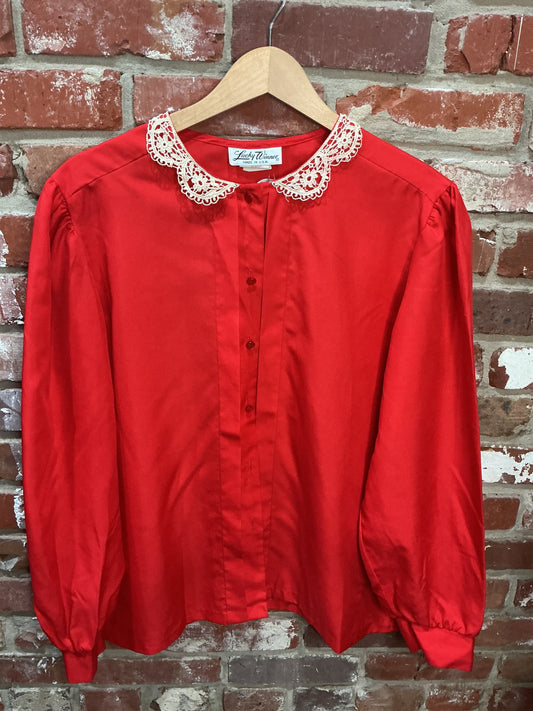 Lucky Winner Red Blouse