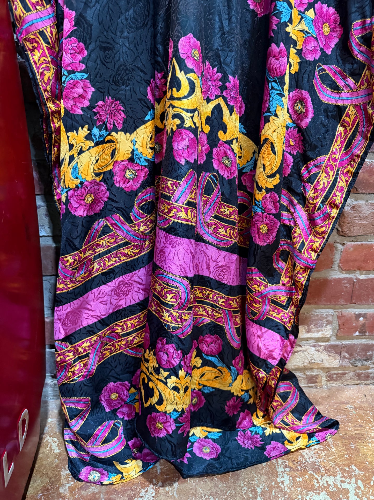 Winlar Jacquard Floral Caftan