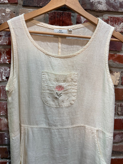 Hot Cotton White Linen Dress