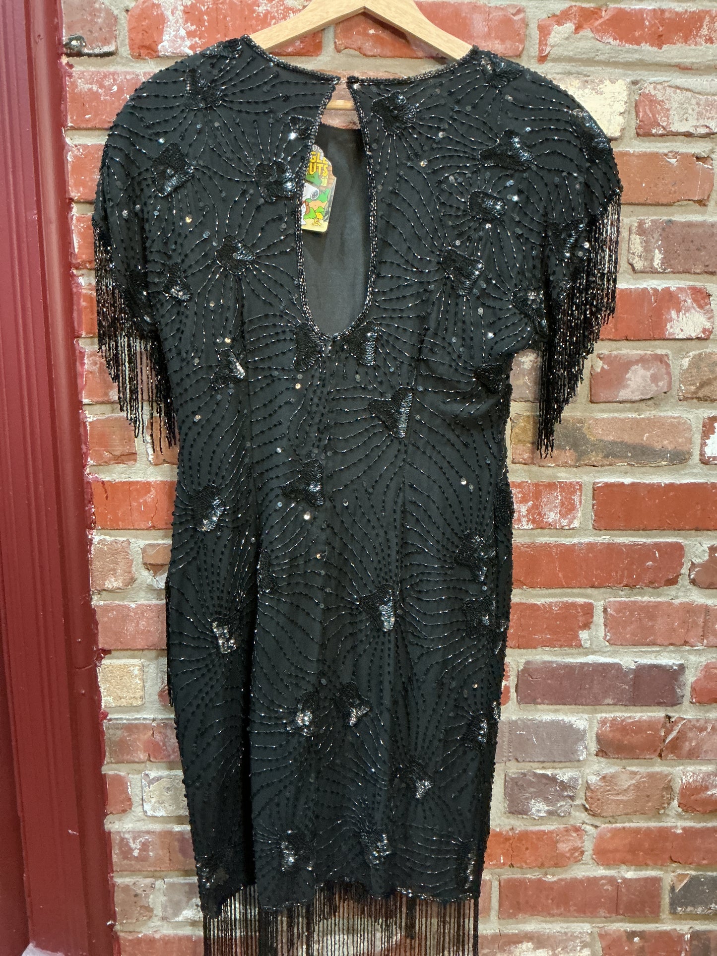 Black sequin dress