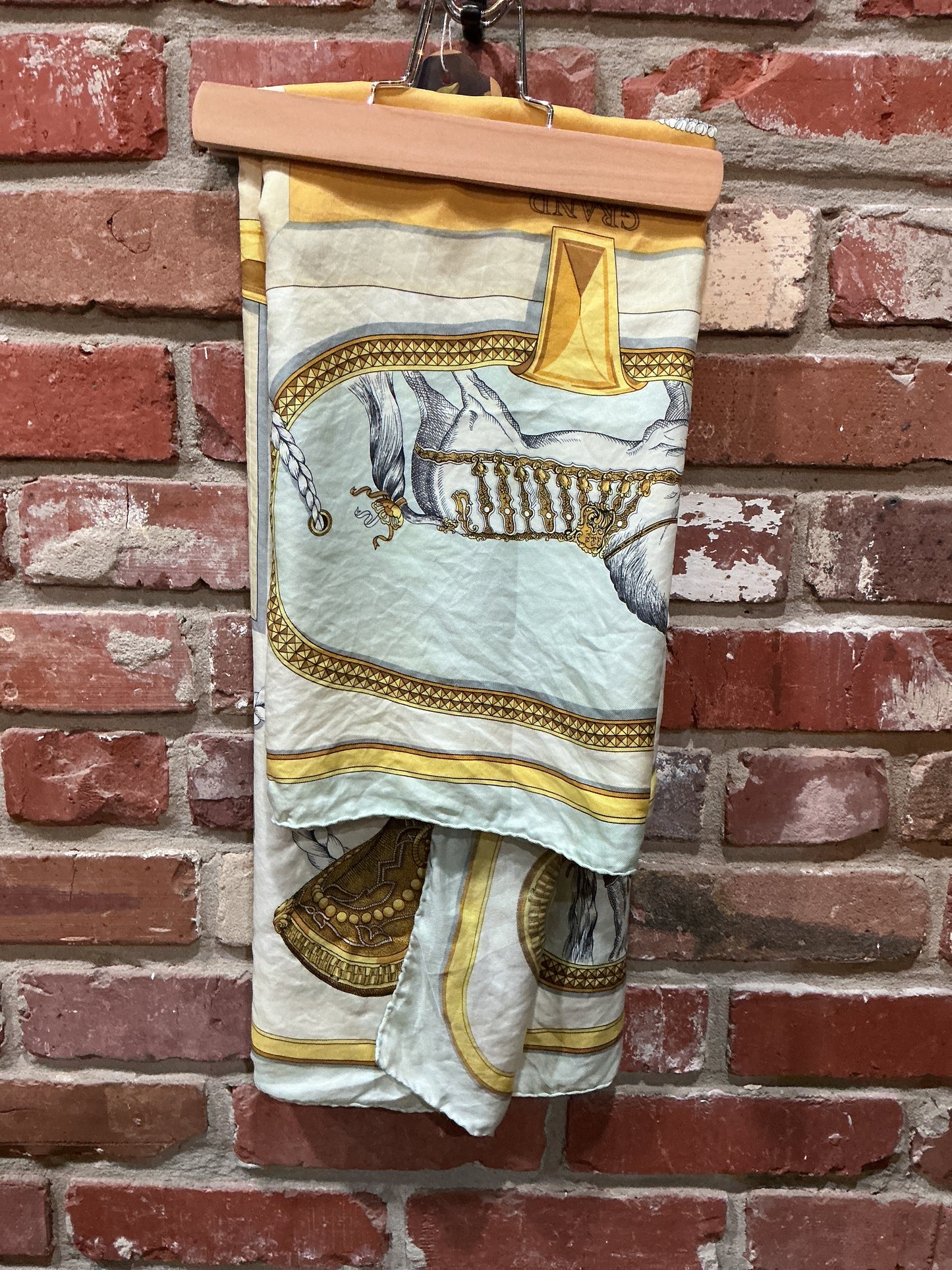 Gold Hermes Scarf