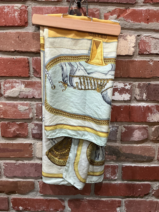 Gold Hermes Scarf