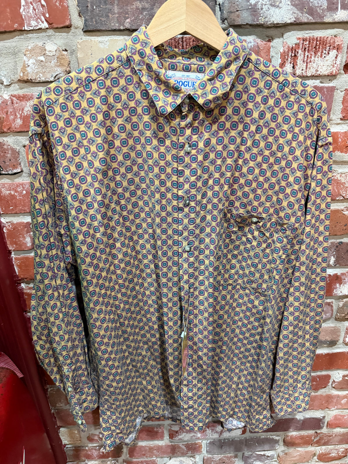 The Rogue Geometric Print Button Down